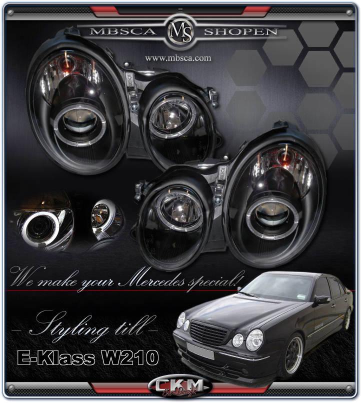 Clear projektor frontlights Angel Eyes clear 2pcs 96-99 Black