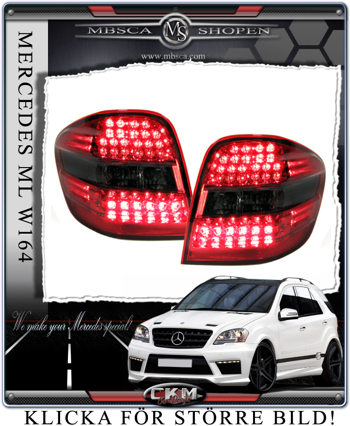 Clearglas taillights Red/Smoke with LEDs 2 pcs