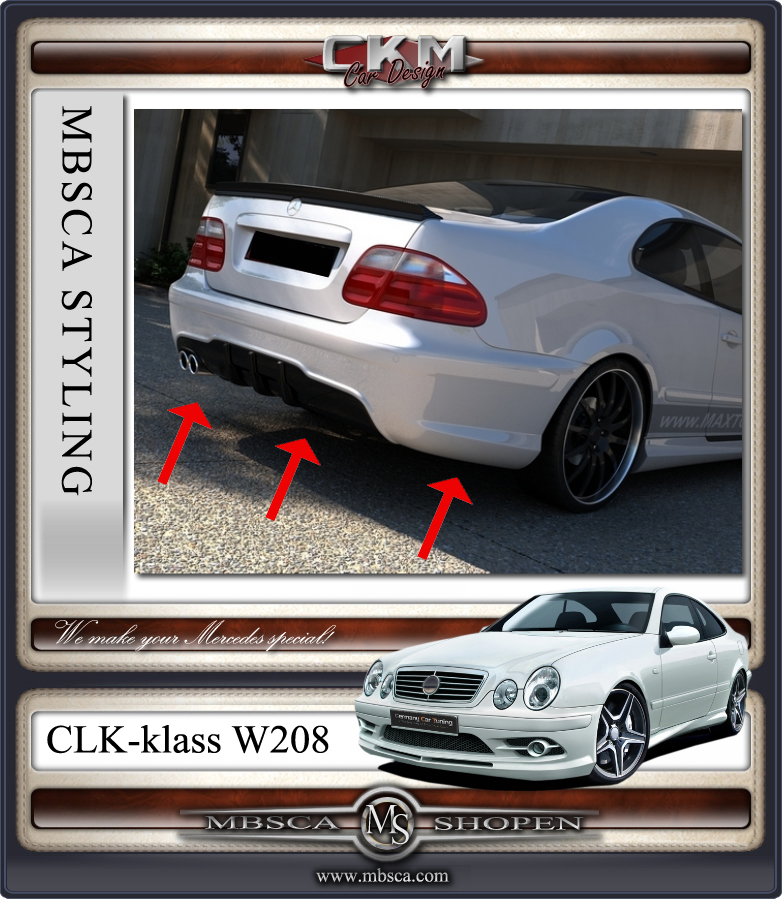 1.CKM bakspoiler med diff i AMG look