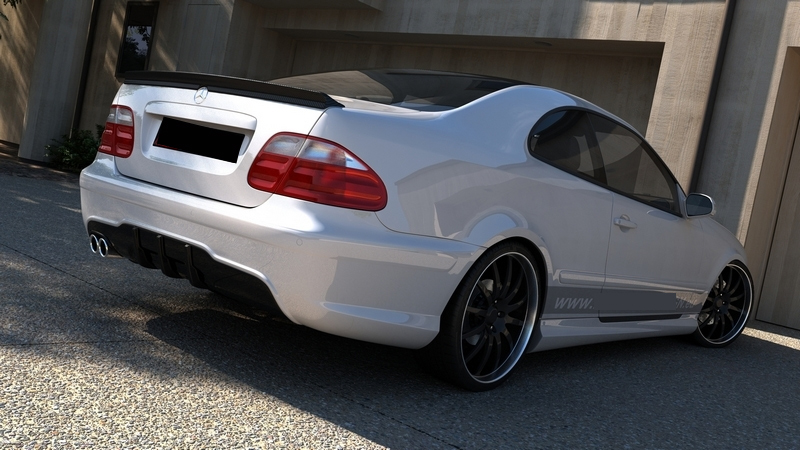 1.CKM bakspoiler med diff i AMG look - 2