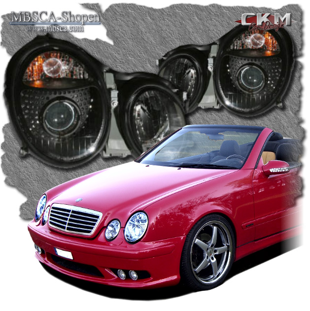 Clear frontlights projector 2pcs Black XENON D1S - 2