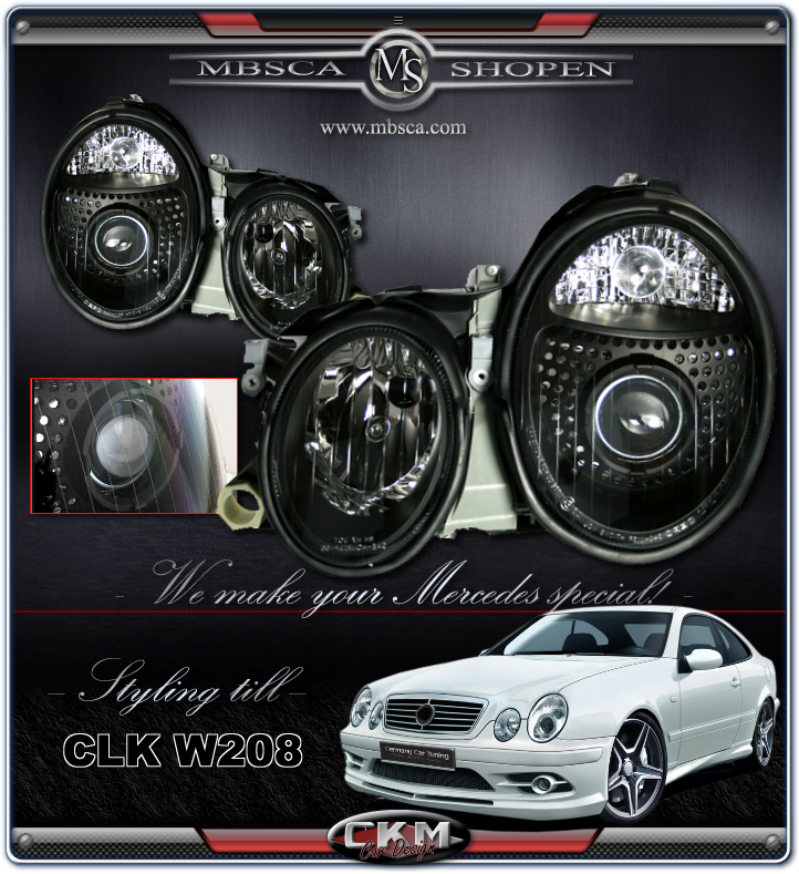 Clear frontlights projector 2pcs Black XENON D1S