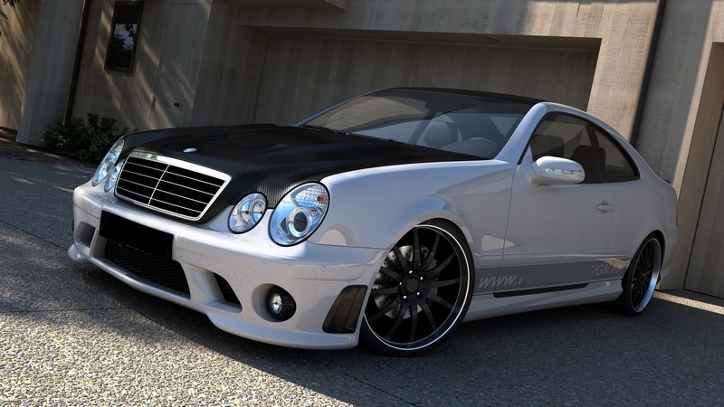 1.CKM bakspoiler med diff i AMG look - 2