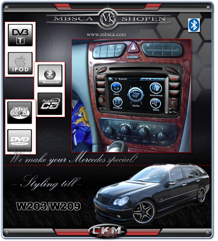 C4. Comand enhet i "MB LOOK" DVD GPS Bluetooth Touch Screen mm.. - 5