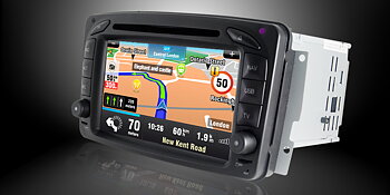 C4. Comand enhet i "MB LOOK" DVD GPS Bluetooth Touch Screen mm..