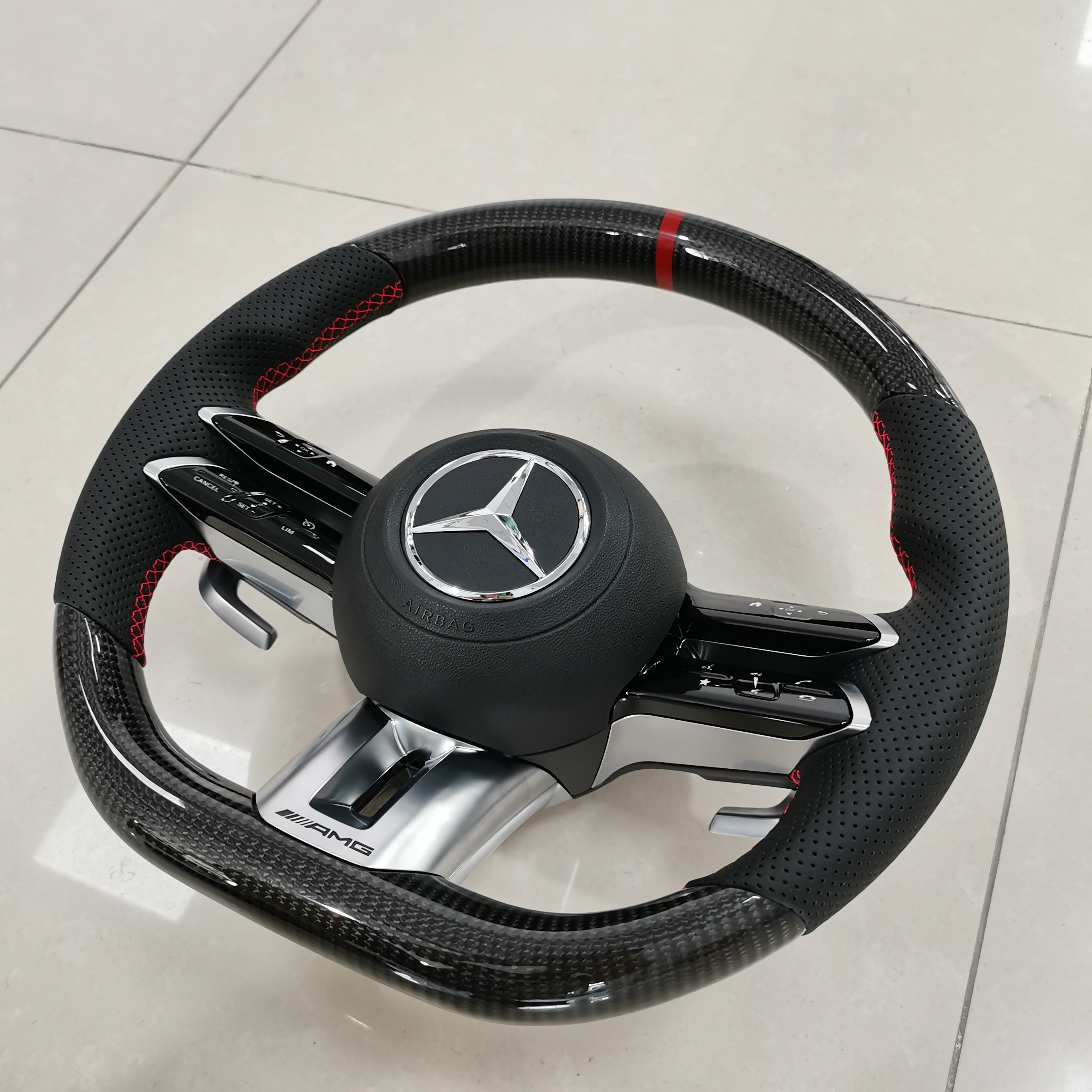 1. Steering sport FACELIFT 2021 LED style Leather/ Carbon/Piano PLUG N PLAY - 7