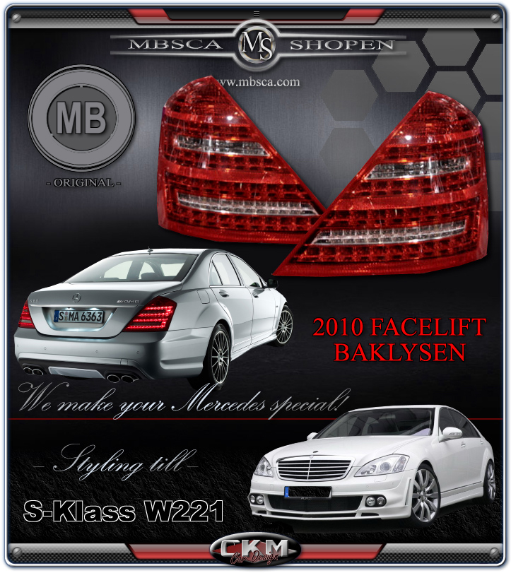 Facelift baklysen 2 st MB ORIGINAL