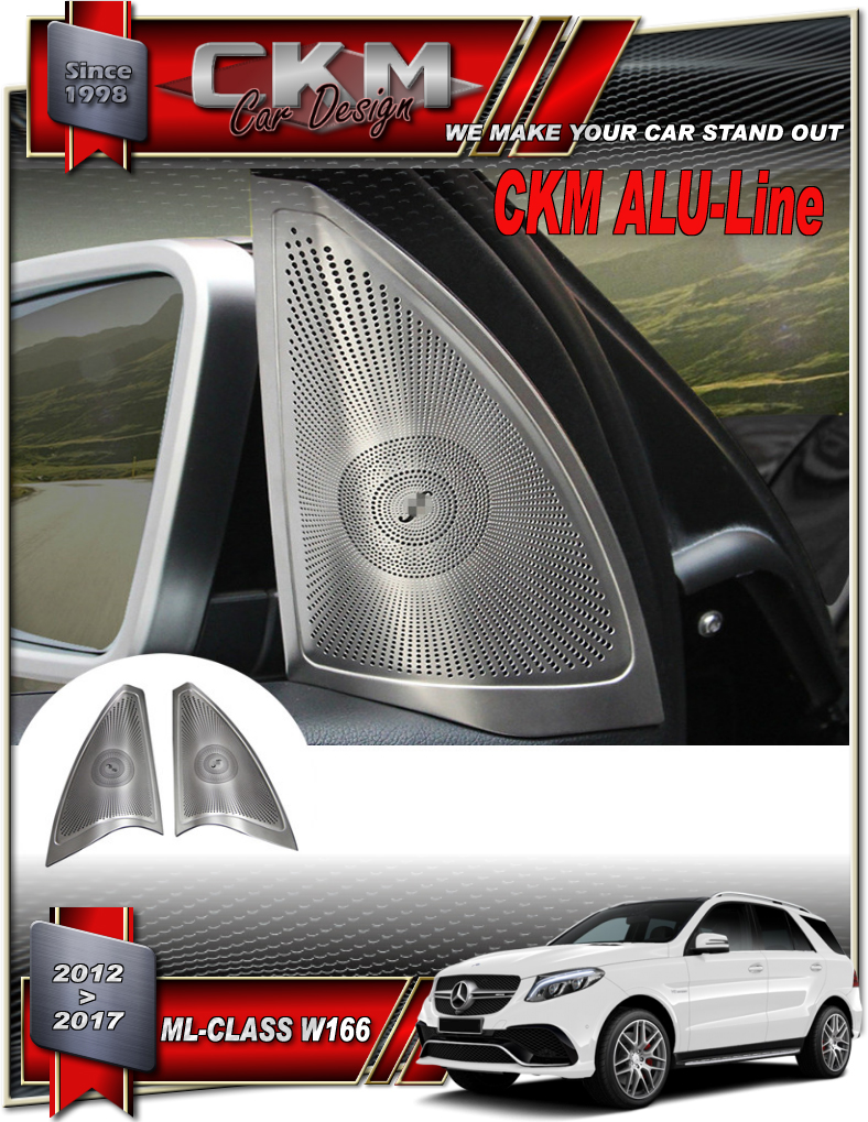 Alu-Line 2 st Alu speaker look panels front.