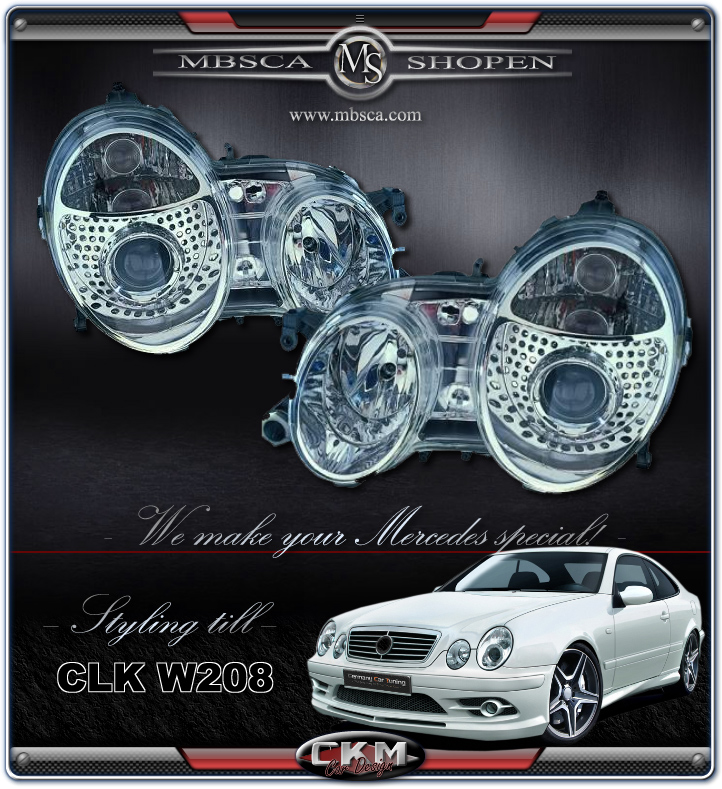Clear frontlights projector 2pcs