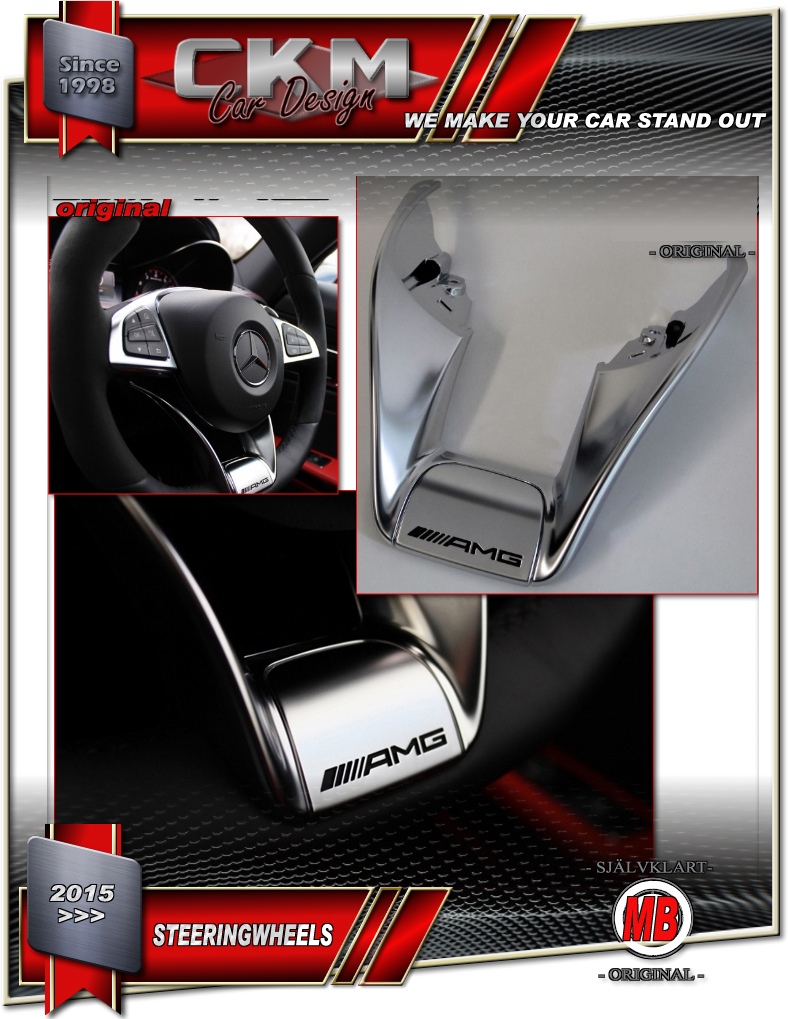 1. Steering Wheel trim AMG FACELIFT 2016 OEM - 6
