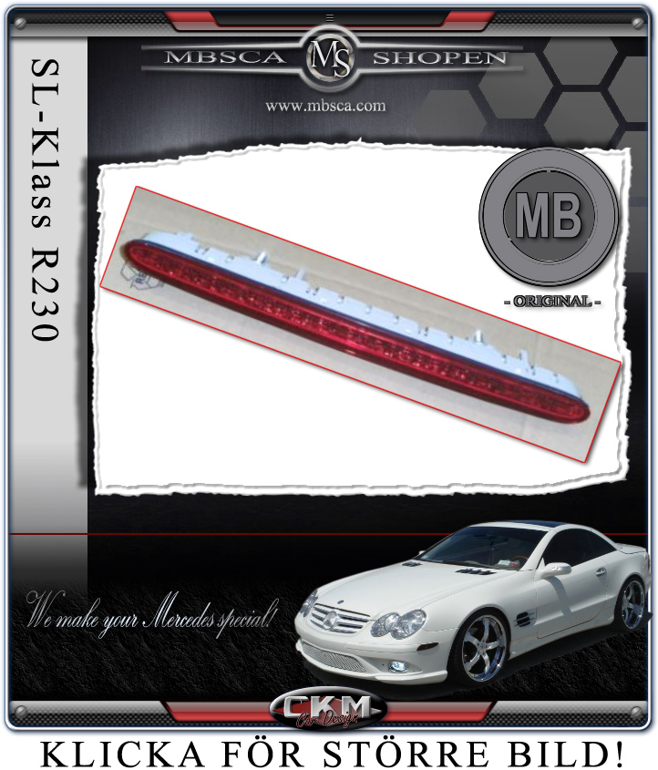 Clearglas RED third brakelight MB Org.