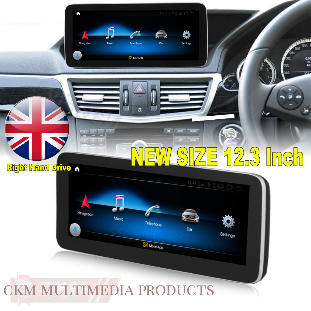 1. w212 Comand 12.3" Android Widescreen touchscreen W212 RIGHT HAND DRIVE