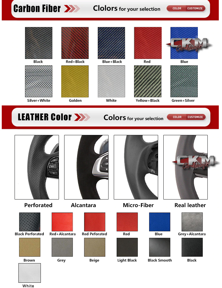 1. Steering sport FACELIFT 2018 style Leather/ Carbon/Piano PLUG N PLAY - 3