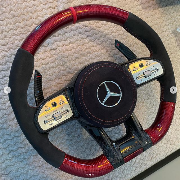 SGS Gold Z076 Automotive Leather Upholstery Leather Steering Wheel