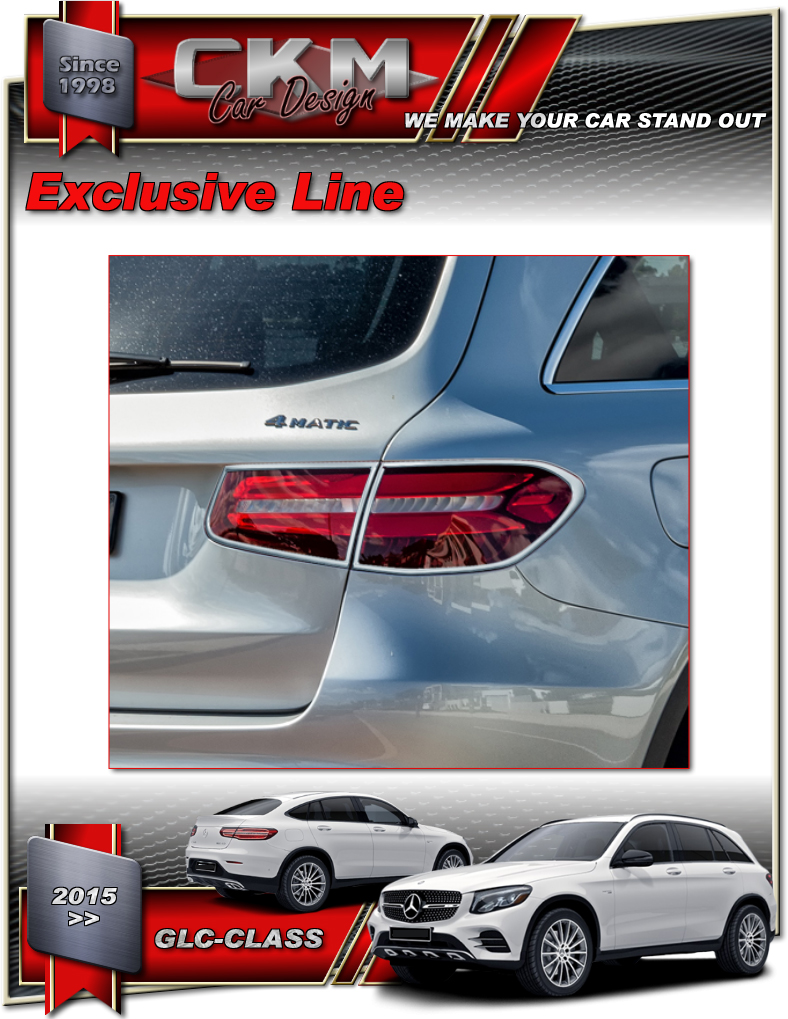 Chormed headlight frames SUV 