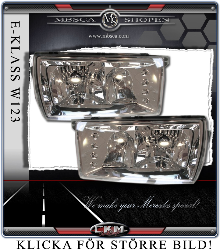 Clearglas frontlights 2pcs inc LEDs. - 2
