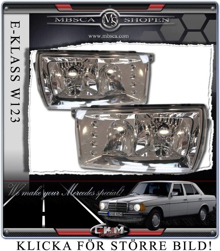 Clearglas frontlights 2pcs inc LEDs.