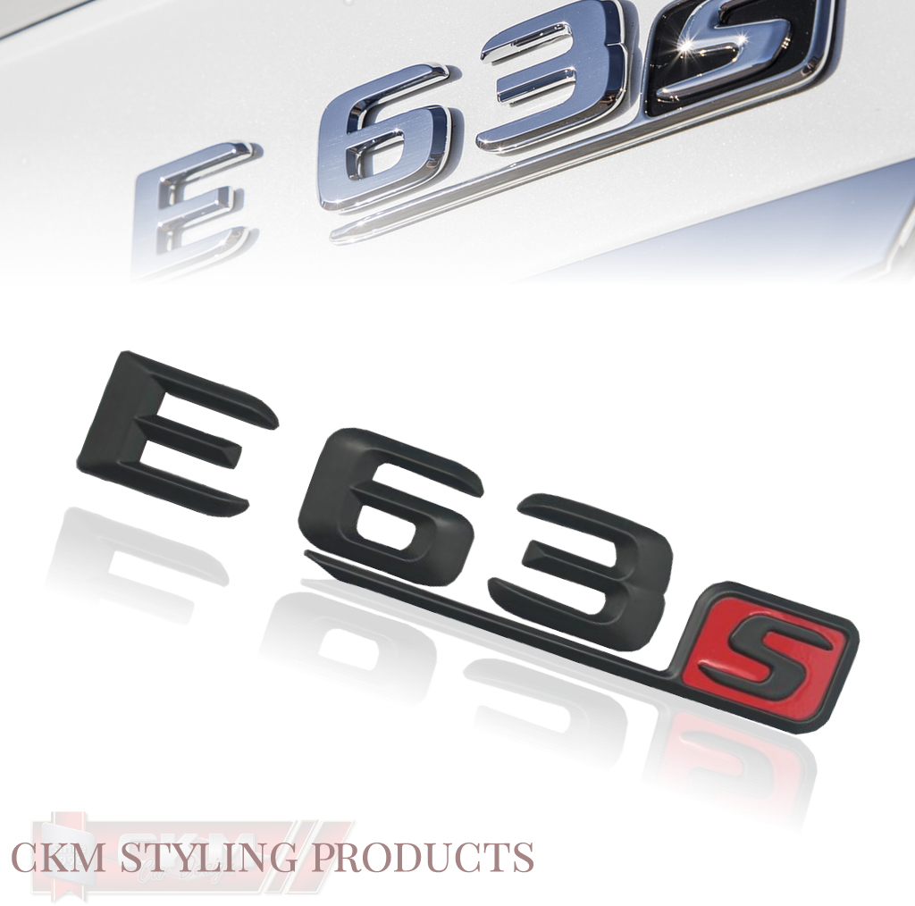 Emblem E63s trunk BLACK - 2