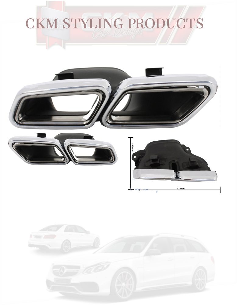 2. Chromed endpipes doubble V2 4 pipes