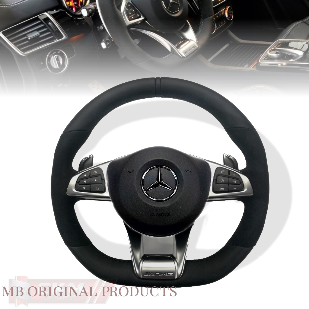 1. Steering AMG sport FACELIFT 2016 OEM BLACK Leather - 3