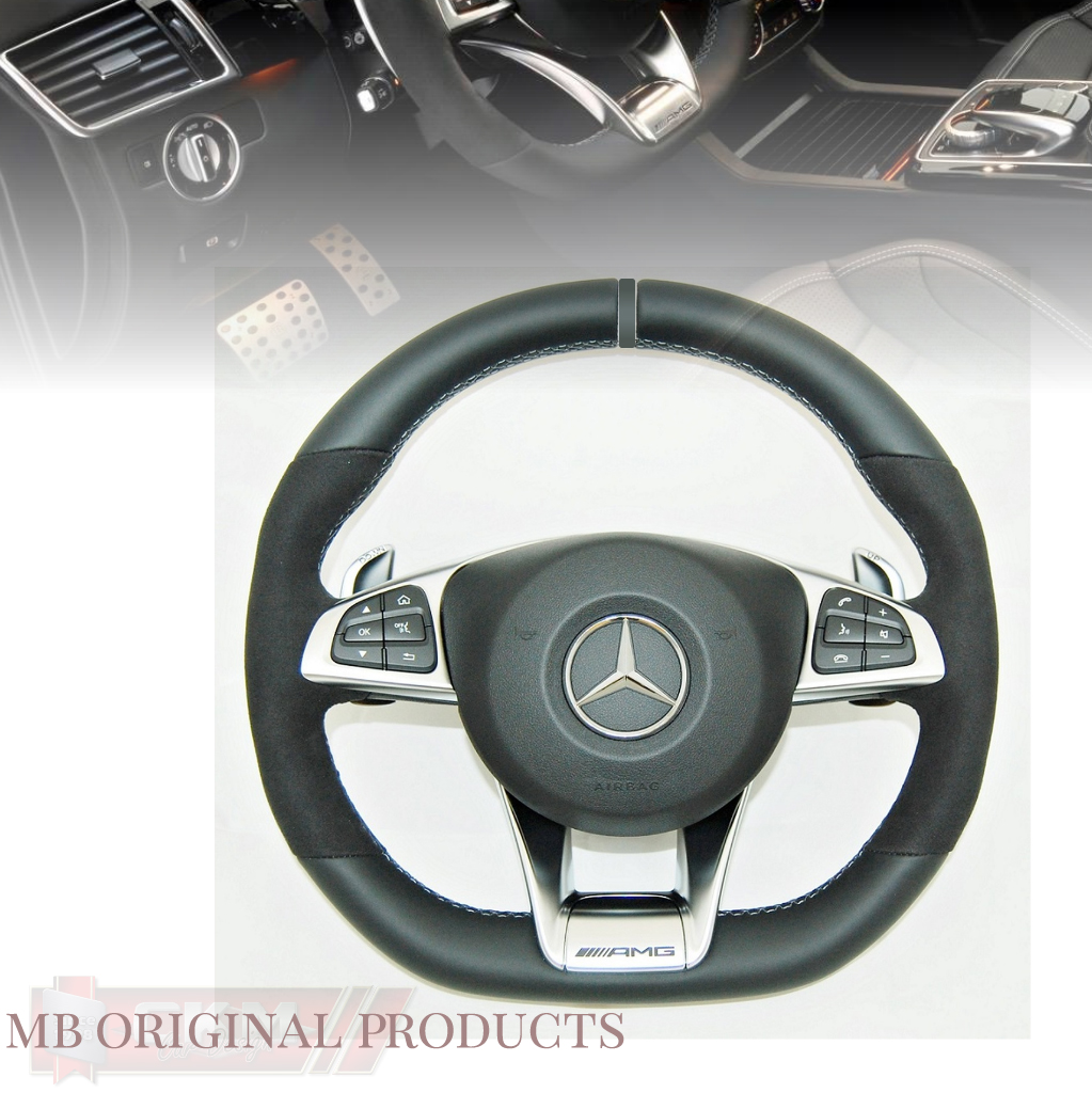 1. Steering AMG sport FACELIFT 2016 OEM BLACK Leather - 2
