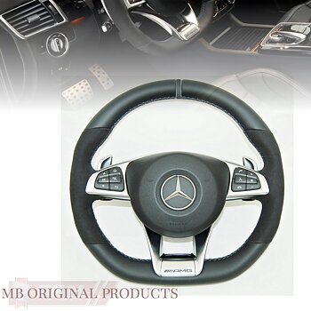 1. Steering AMG sport FACELIFT 2016 OEM BLACK Leather