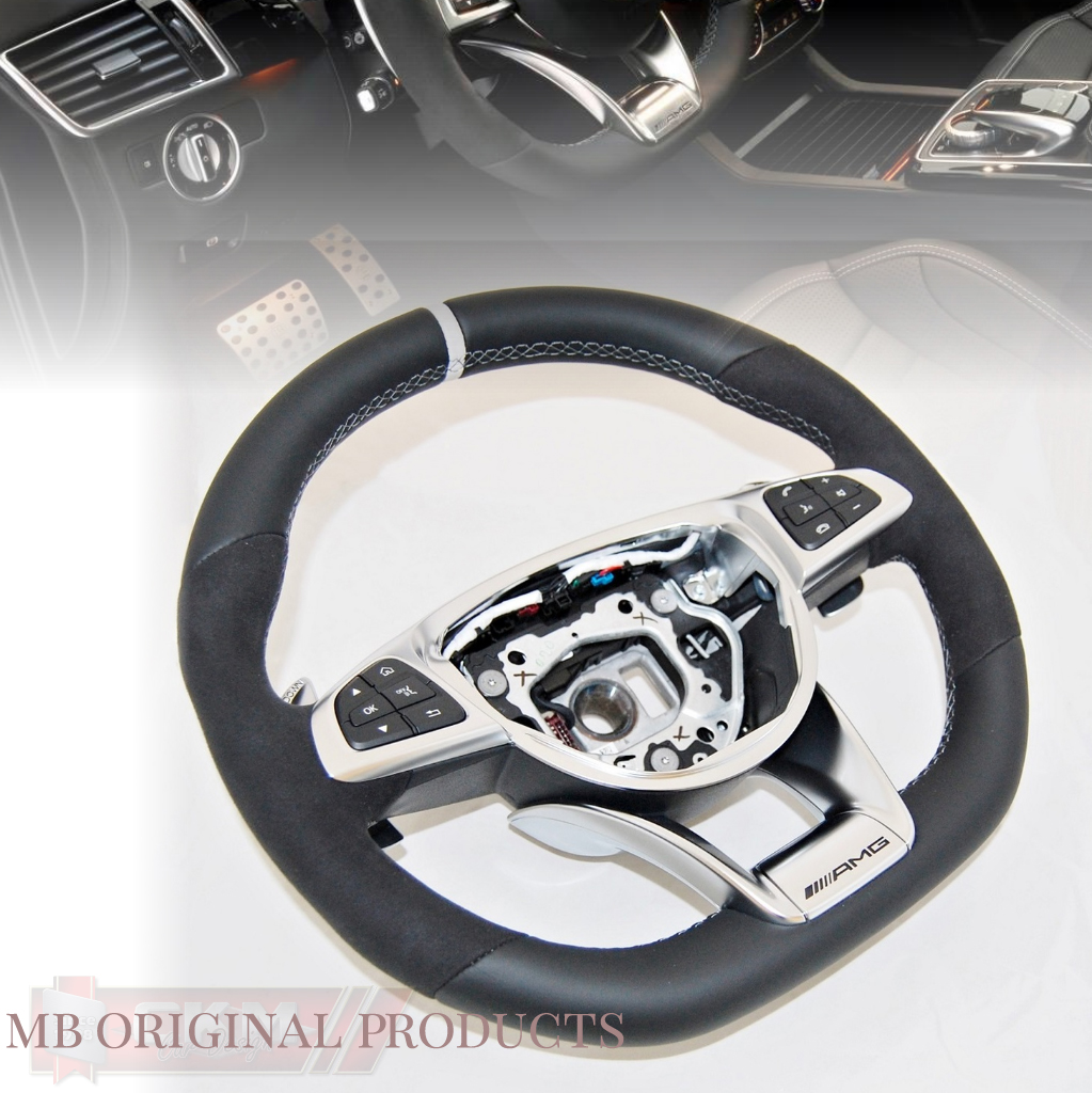 1. Steering AMG sport FACELIFT 2016 OEM BLACK Leather