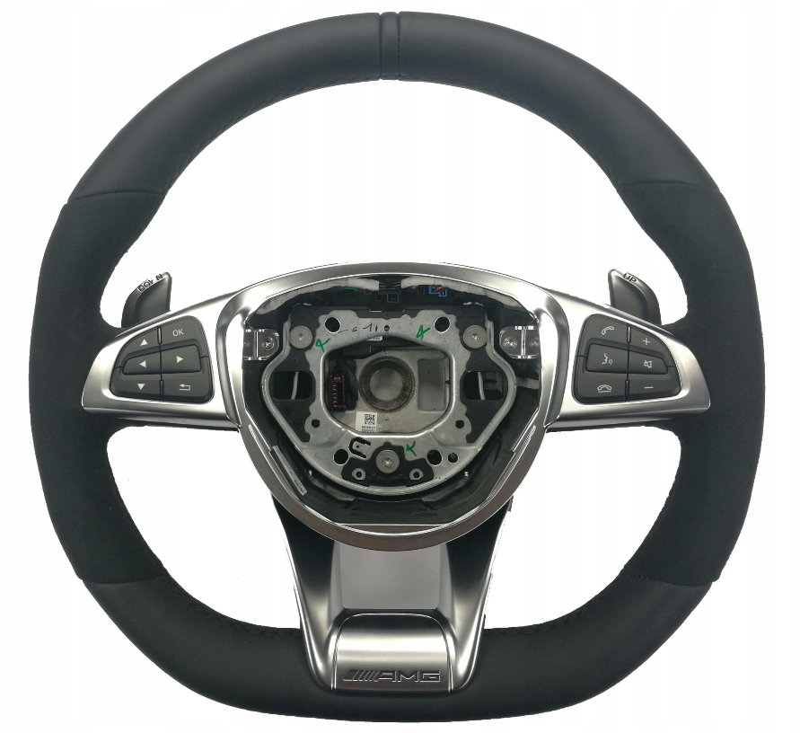 1. Steering AMG sport FACELIFT 2016 OEM BLACK Leather - 4