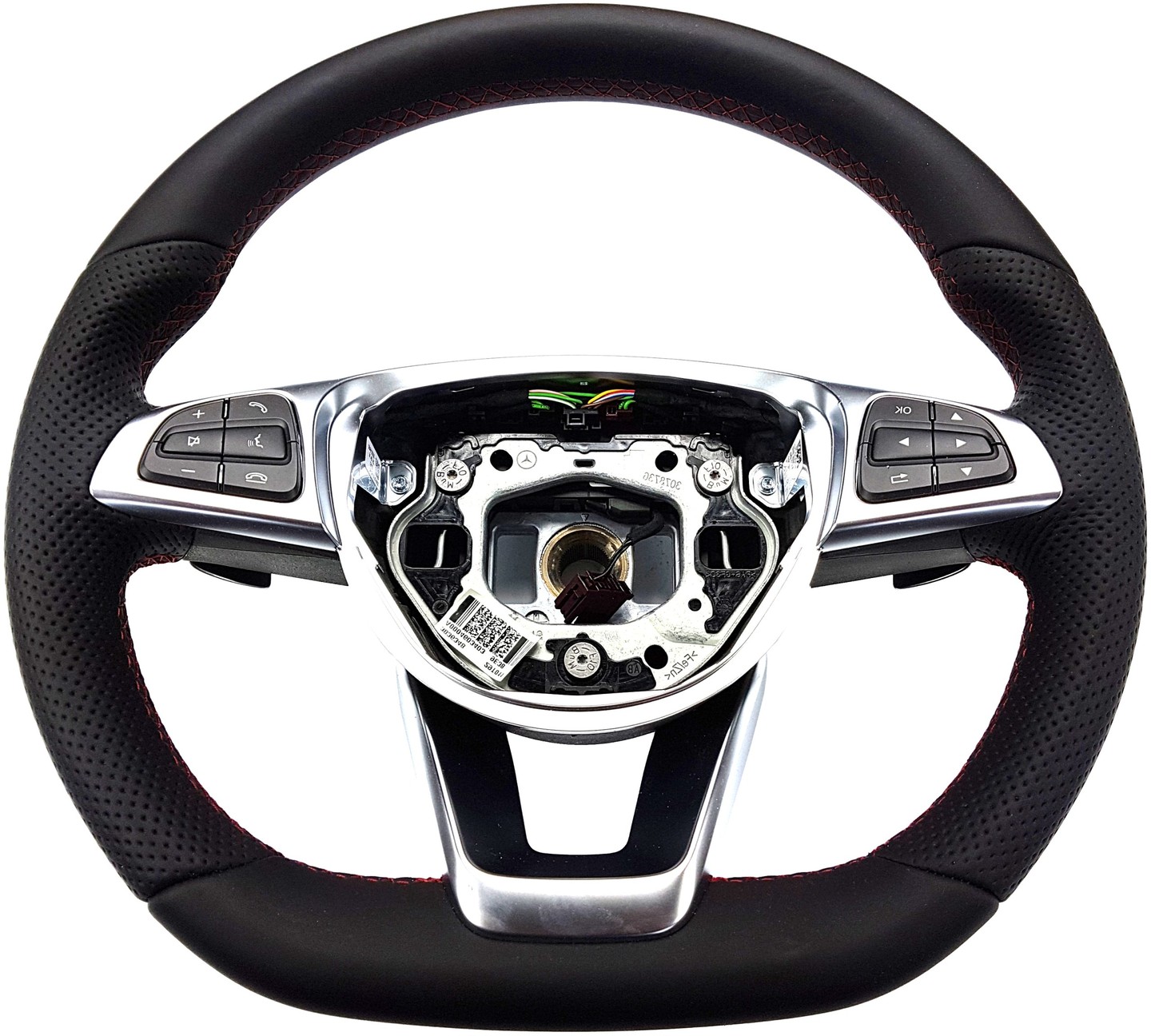 CKM Car Design 1. Steering Wheel sport FACELIFT 2016 OEM RED STITCH