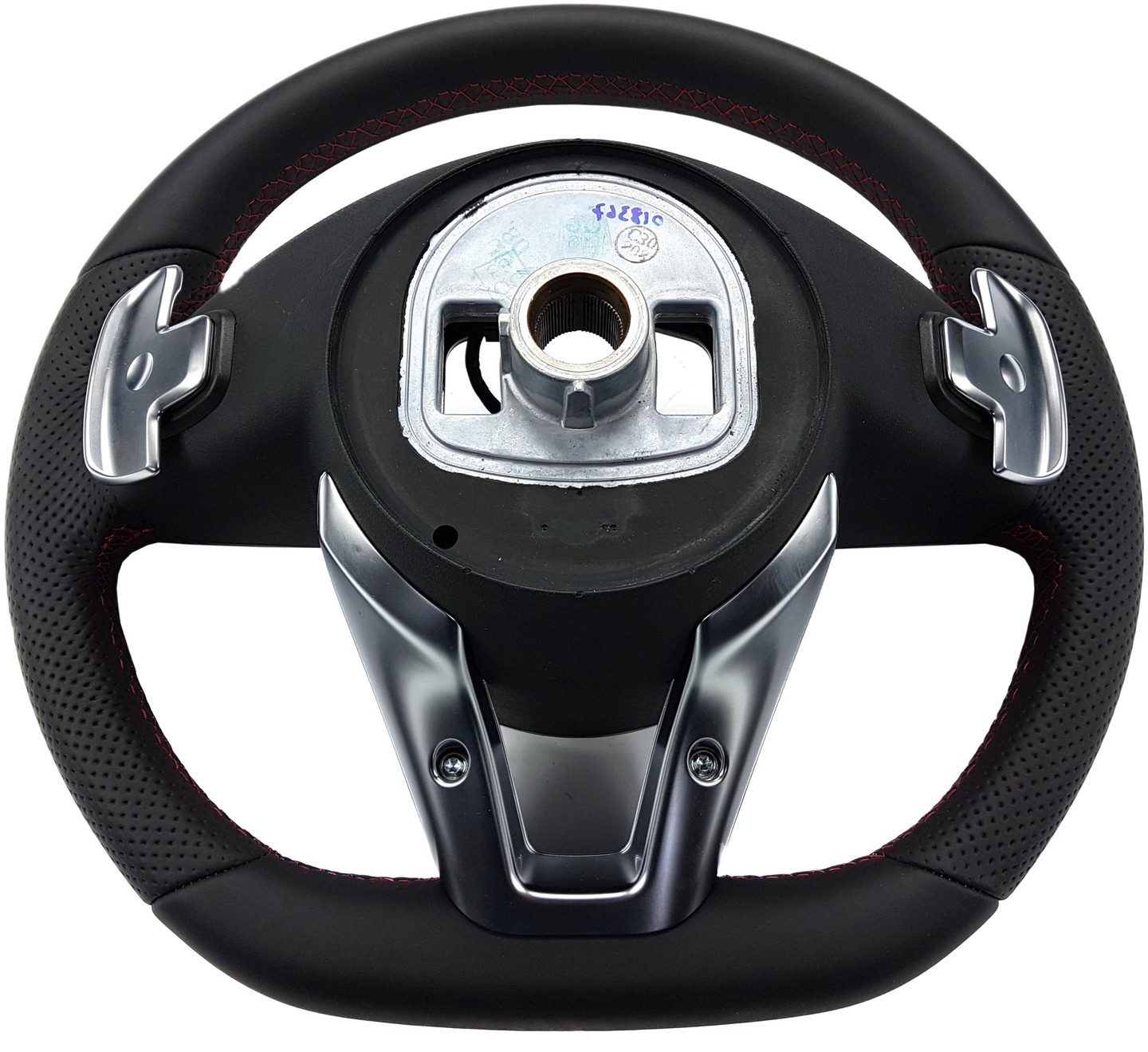 1. Steering Wheel sport FACELIFT 2016 OEM RED STITCH Leather - 4
