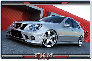 1. CKM Spoiler kit 6 delar C63 AMG look