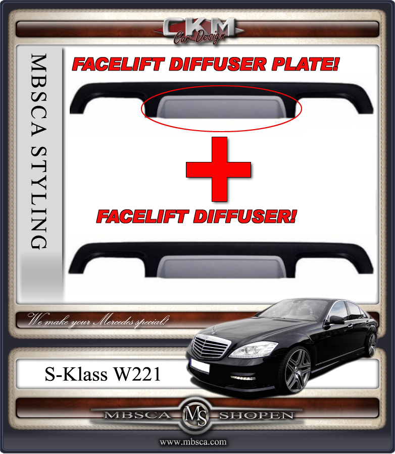 4. Diffusor + platta till S63/S65 AMG FACELIFT CKM