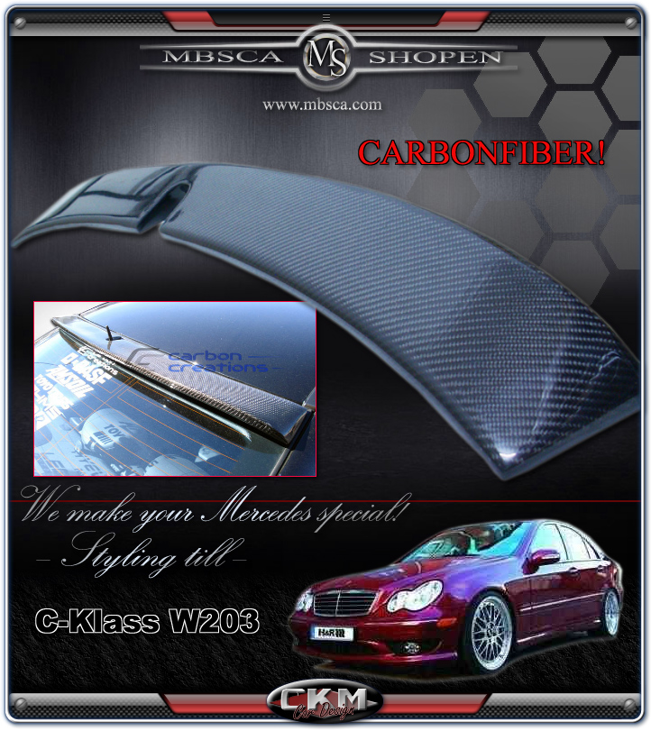 2. Roof Spoiler in carbonfber.