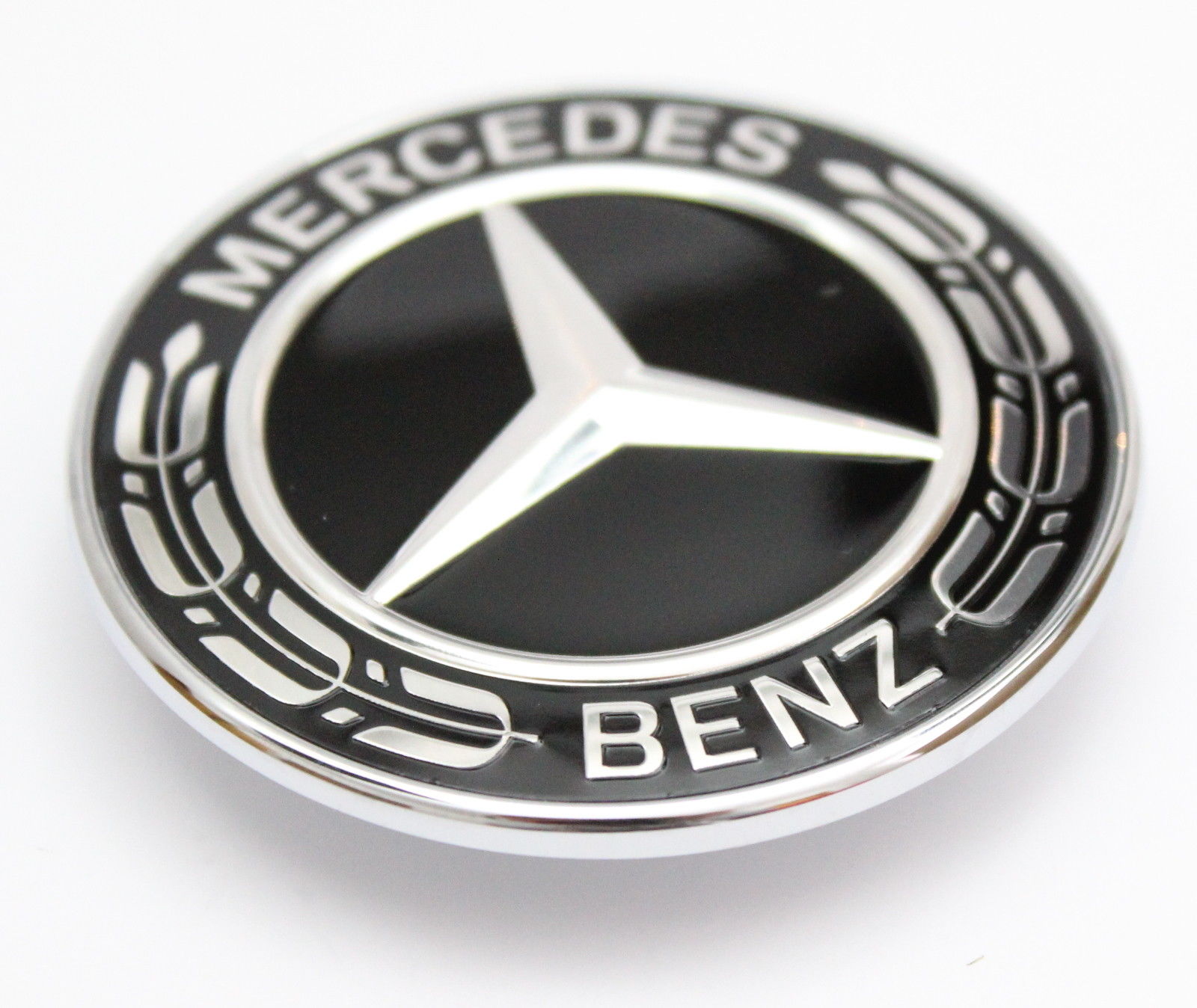 Replacement emblem for hoodstar. BLACK MB Orginal. - 3