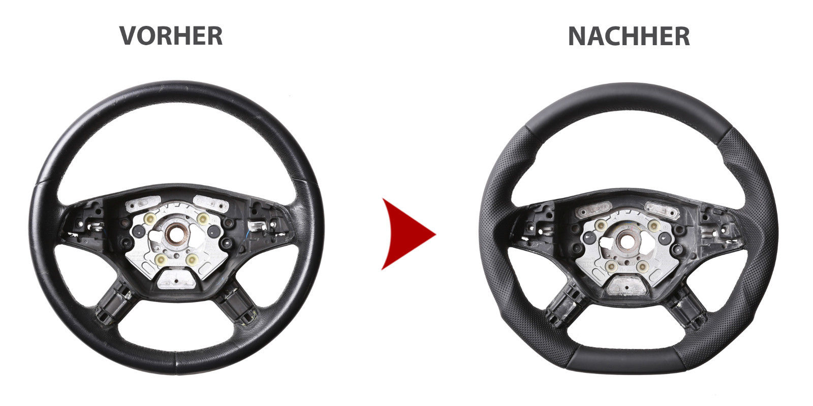 1. steering wheel sport mb original handmade 1pcs - 4