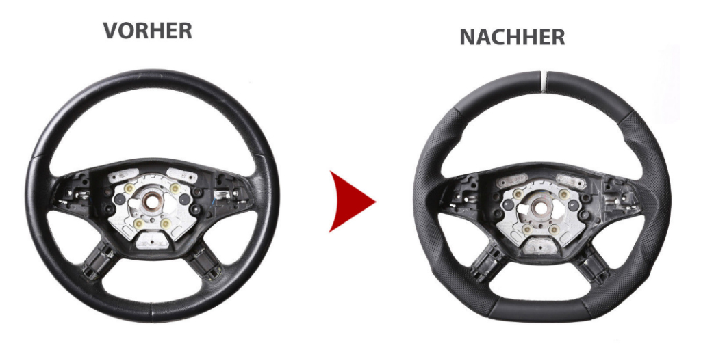 1. steering wheel sport mb original handmade 1pcs - 5