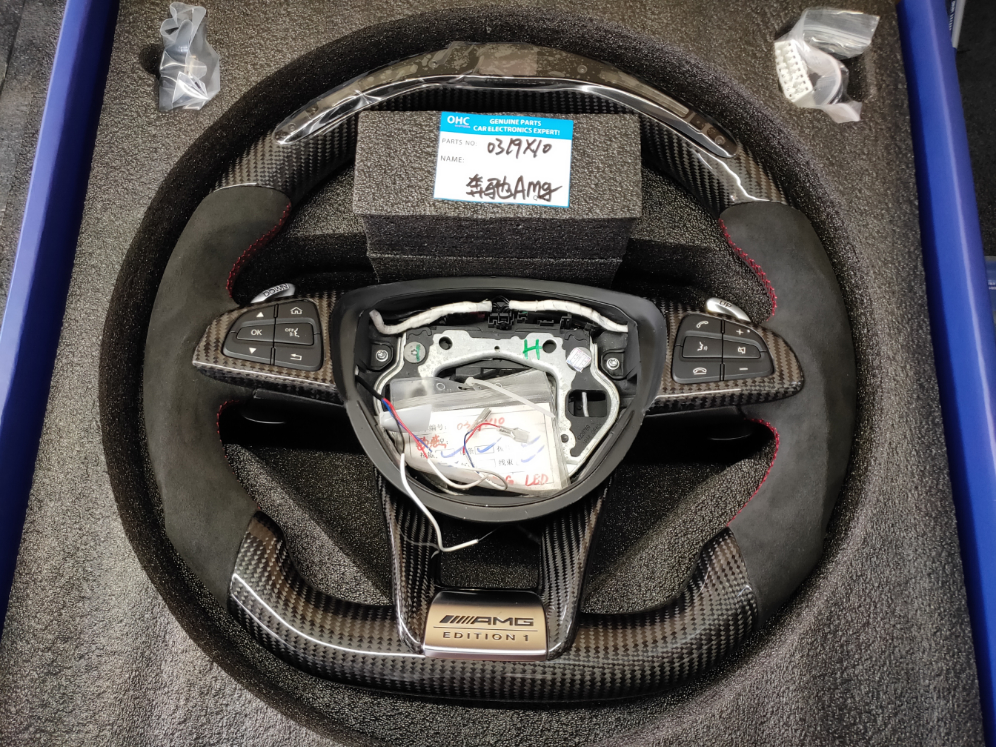 1. Steering sport FACELIFT 2016 style Leather/carbon  PLUG N PLAY - 3
