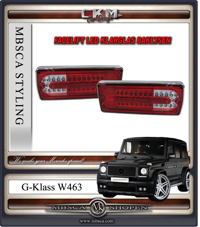 Clearglas LED taillights 2pcs 