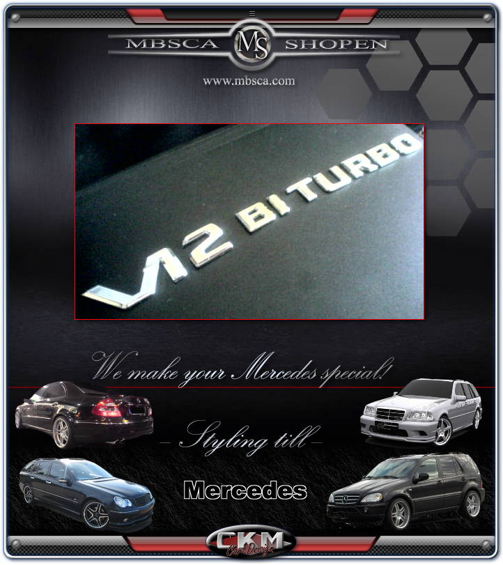 V12 BiTurbo Emblem 1 st