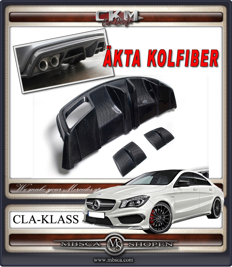 1. Diffuser i äkta kolfiber FÖR AMG bilar