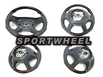 5. ckm Wood steering wheel Burl/Black leather