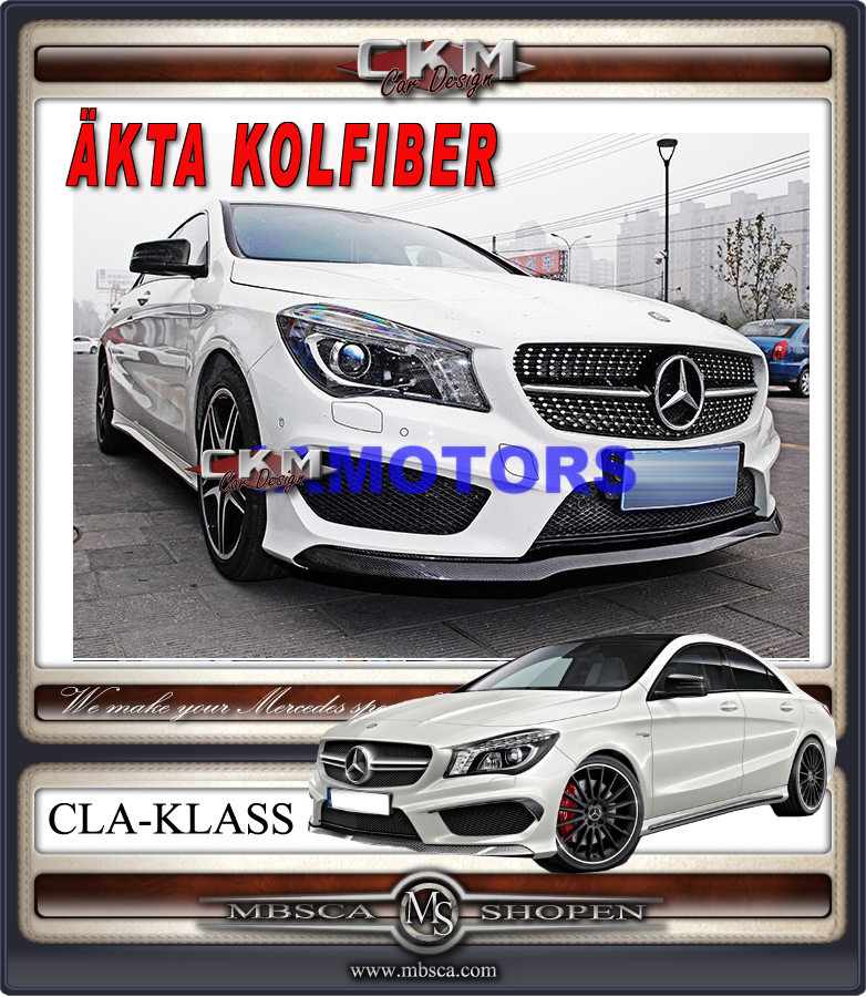 1. Läpp i äkta kolfiber FÖR AMG bilar - 2