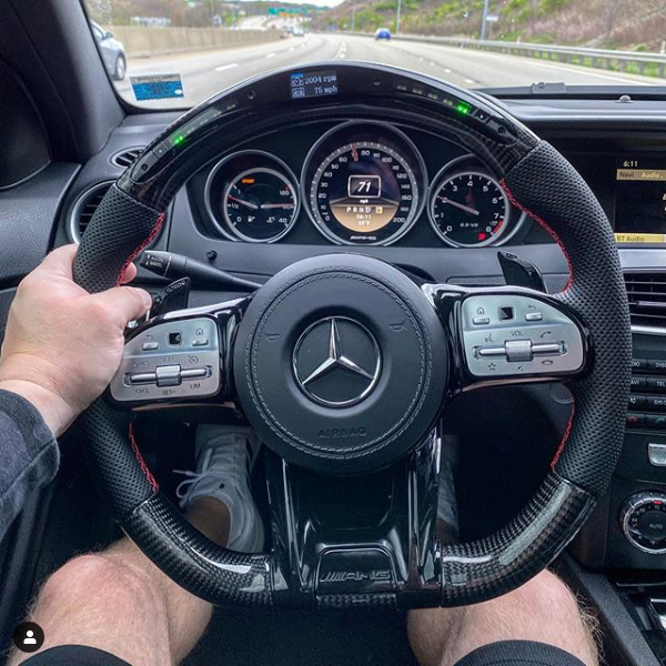 1. Steering sport FACELIFT 2018 style Leather/ Carbon/Piano LED Display PLUG N PLAY - 12