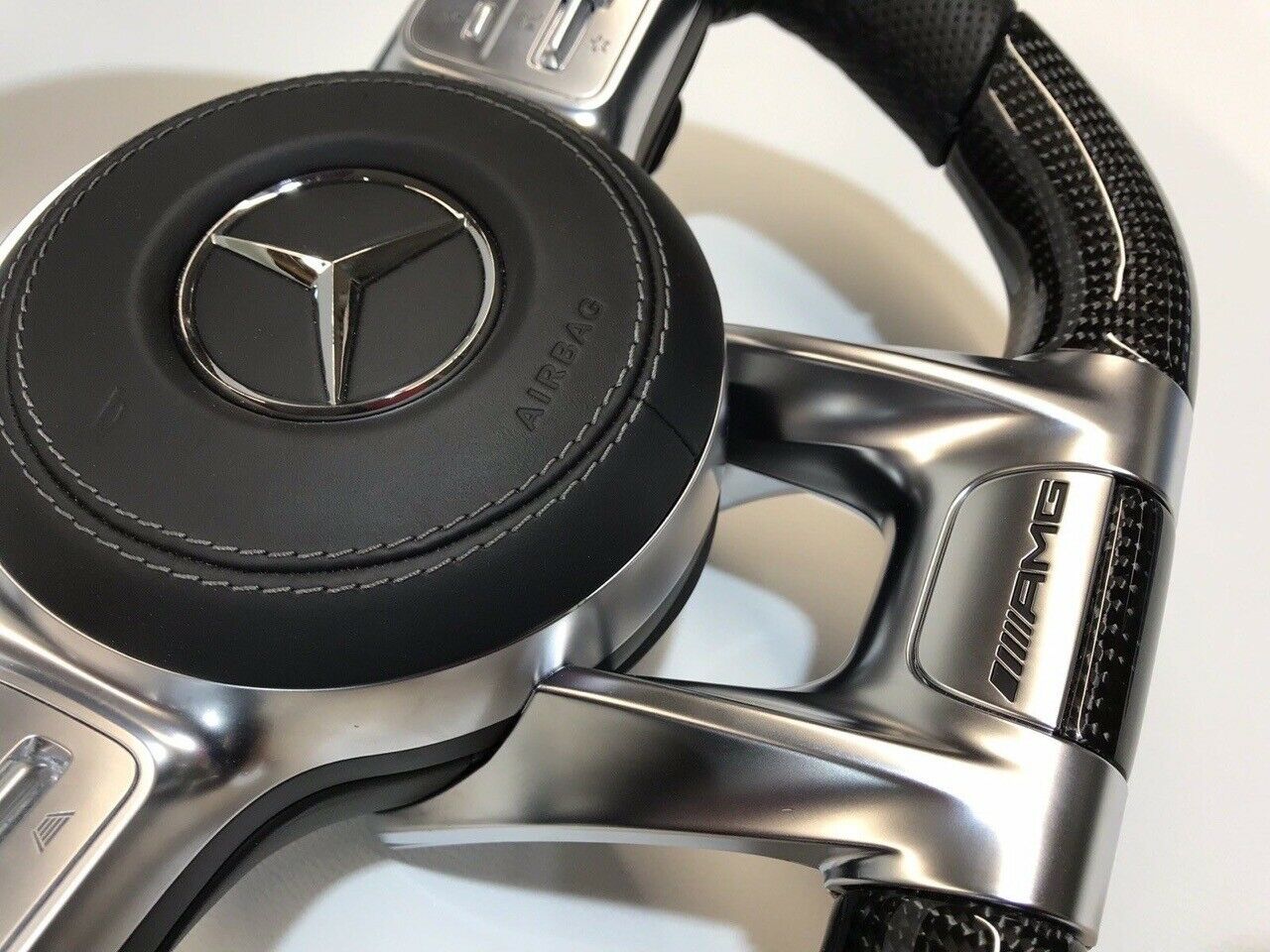 1. Steering sport FACELIFT 2018 style Leather/ Carbon/Piano LED Display PLUG N PLAY - 4