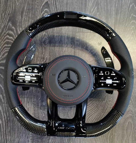1. Steering sport FACELIFT 2018 style Leather/ Carbon/Piano LED Display PLUG N PLAY - 18