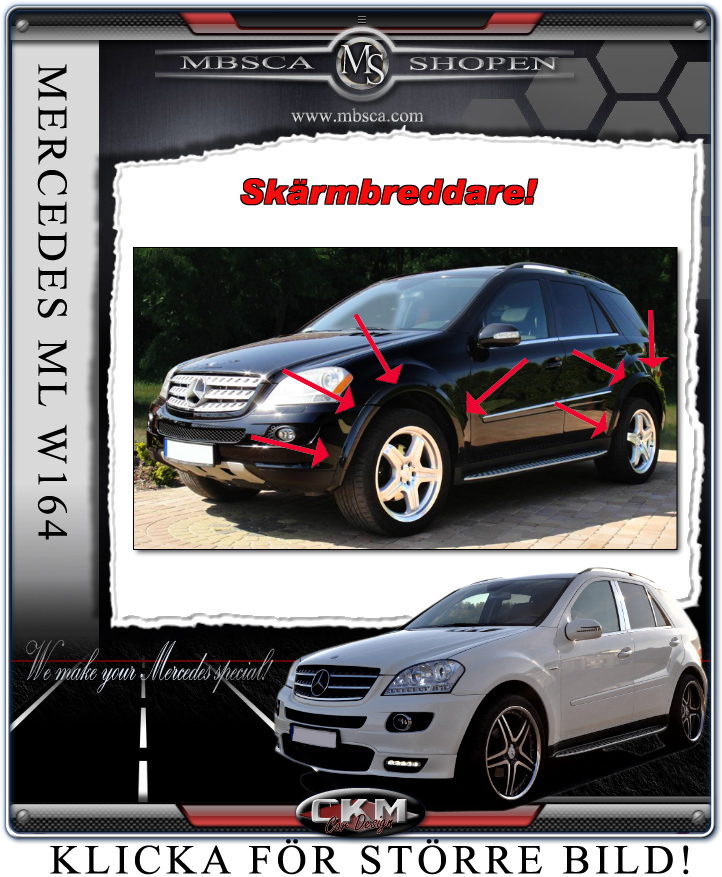 AMG "look" fender extensions 4pcs