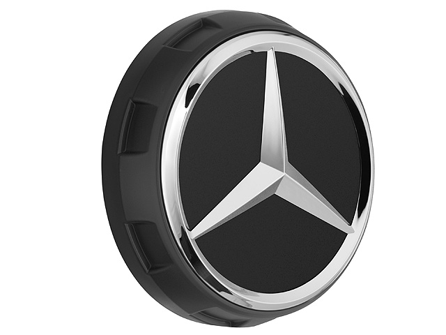 Center cap AMG 1 pcs MB Orginal flat black with chromed star
