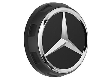 Center cap AMG 1 pcs MB Orginal flat black with chromed star