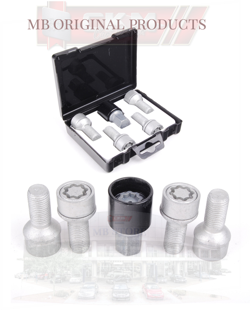 Locknuts MB Original 4st Silver M14 x 1,5 x 45  - 3