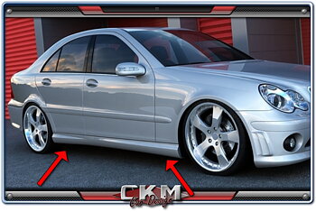 1. CKM Spoiler kit Sidokjolar "AMG LOOK" 2st